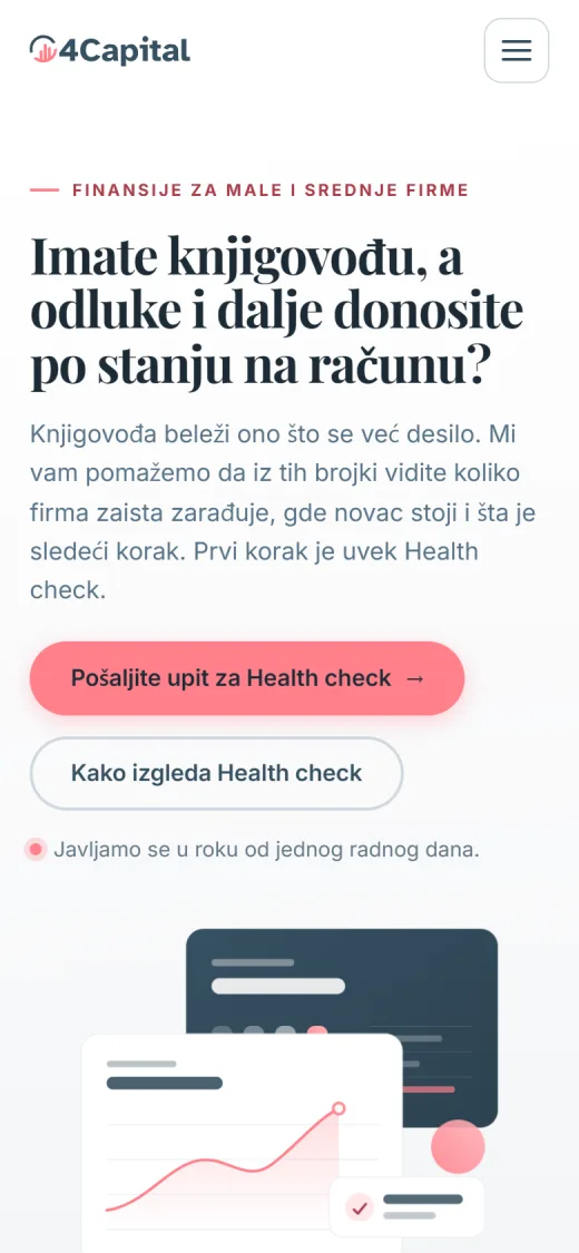 Sajt 4Capital na telefonu