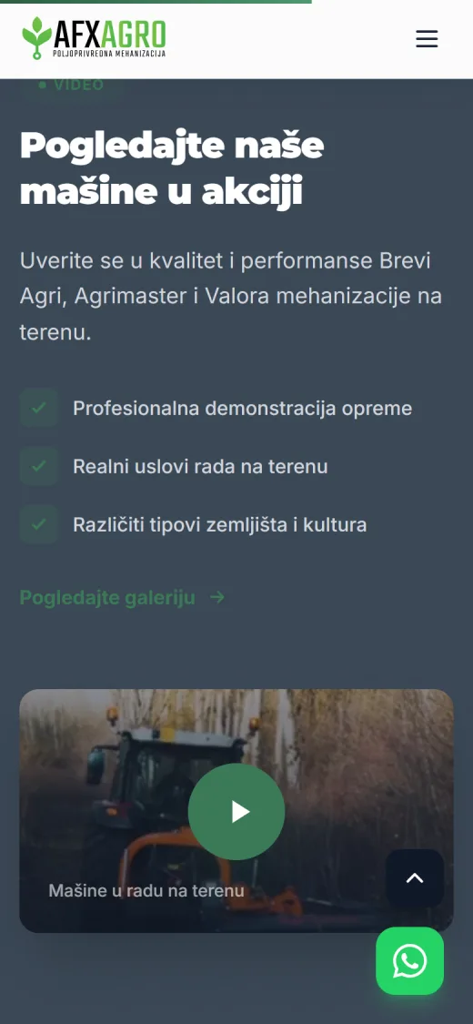 AFX Agro na telefonu, ekran 3
