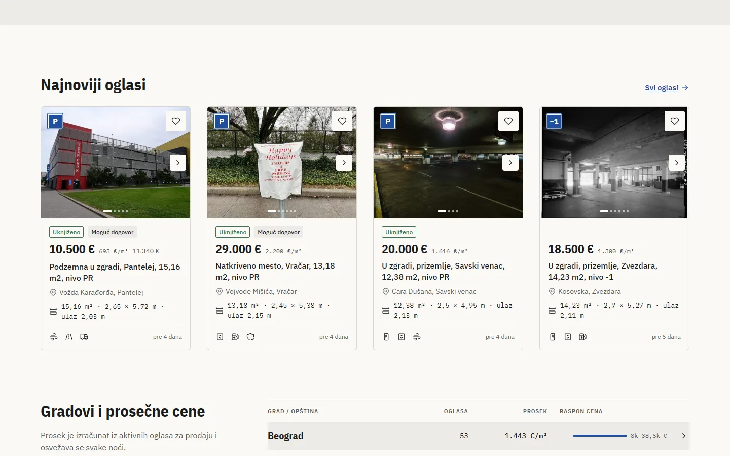 Mere odmah na kartici — Garažnik