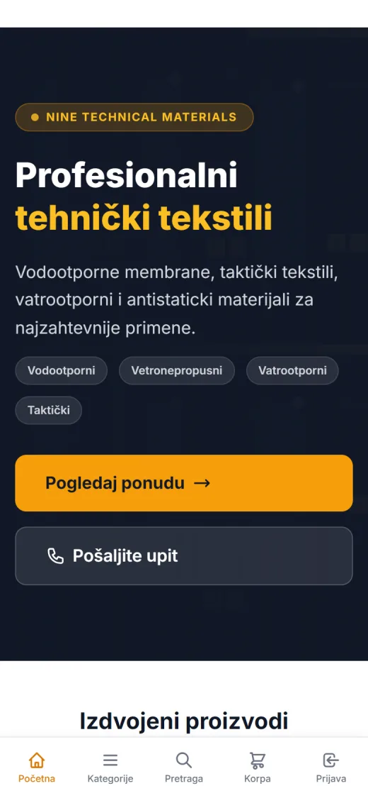 NineBros na telefonu, ekran 2