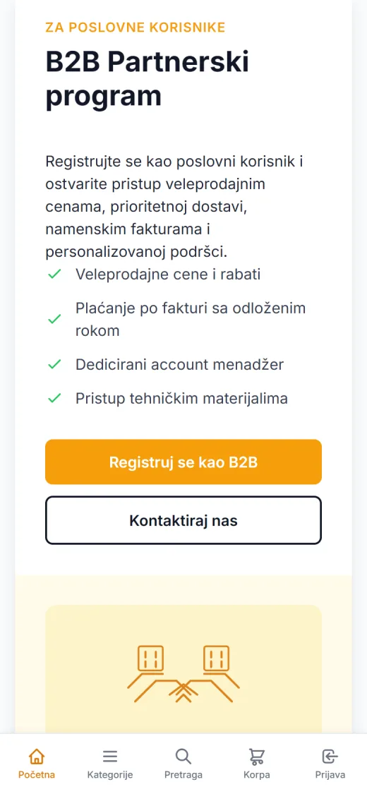 NineBros na telefonu, ekran 3