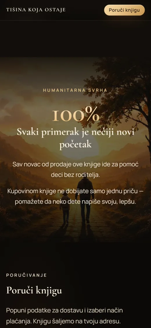 Tišina koja ostaje na telefonu, ekran 3